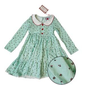 NWT Serendipity Size 3T Holly Berry Petal Dress